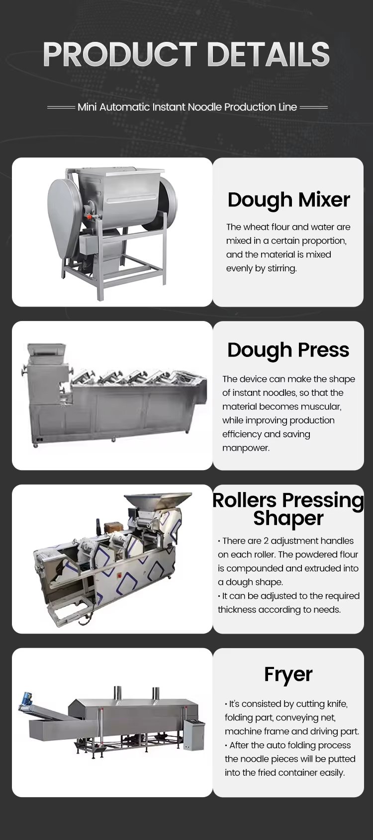 Automatic Fried Instant Noodle Production Line