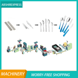 Automatic Stainless Steel Spoon and Fork Manufacture Machinery for Metal Cutlery Making Machine Production Line