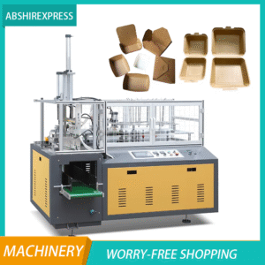 High Speed Disposable Paper Lunch Box and Fast Food Tray Forming Machine