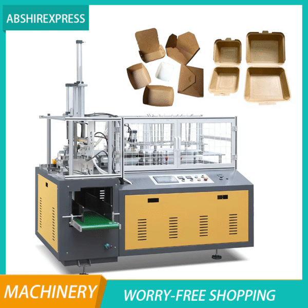 High Speed Disposable Paper Lunch Box and Fast Food Tray Forming Machine