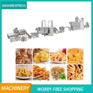 Fried Snacks Bugles Chips Extruder Production Line for Pellets